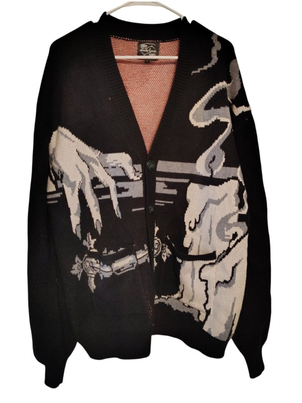 Steady Hands Vampire Melted Candle Cardigan Sweater, Halloween Medium Large, M/L